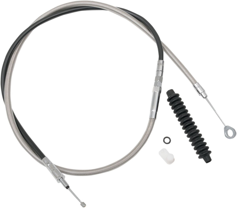 High-Efficiency Braided Stainless Steel Clutch Cable Chrome - 70 11/16 Inch
