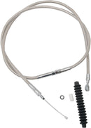 High-Efficiency Braided Stainless Steel Clutch Cable Chrome For Harley Davidson FLD 1690 2012