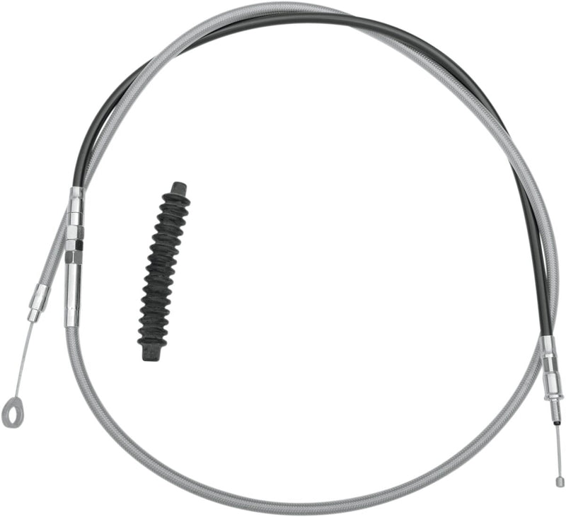High-Efficiency Braided Stainless Steel Clutch Cable Chrome For Harley Davidson FLHR 1584 2008