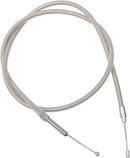 High-Efficiency Braided Stainless Steel Clutch Cable Chrome For Harley Davidson FLHTC 1340 1984