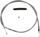 High-Efficiency Braided Stainless Steel Clutch Cable Chrome - 60 Inch