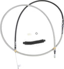 High-Efficiency Braided Stainless Steel Clutch Cable Chrome - 74 Inch