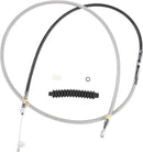 High-Efficiency Braided Stainless Steel Clutch Cable Chrome - 76 Inch