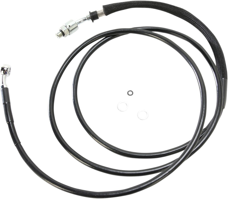 Clutch Line Black Vinyl Coated + 6" Stainless Steel Hydraulic For Harley Davidson FLHRSE5 1800 ABS 2013