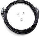 Clutch Line Black Vinyl Coated + 8" Stainless Steel Hydraulic For Harley Davidson FLTRX 1690 2015-2016