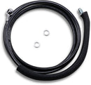 Clutch Line Black Vinyl Coated + 4" Stainless Steel Hydraulic For Harley Davidson FLTRU 1750 ABS 2017
