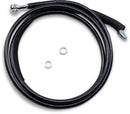 Clutch Line Black Vinyl Coated + 2" Stainless Steel Hydraulic For Harley Davidson FLHR 1750 2017