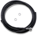 Clutch Line Black Vinyl Coated + 4" Stainless Steel Hydraulic For Harley Davidson FLHR 1750 2017