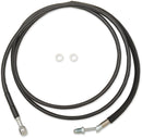 Clutch Line Black Vinyl Coated + 8" Stainless Steel Hydraulic For Harley Davidson FLHR 1750 2017