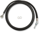 Clutch Line Black Vinyl Coated + 12" Stainless Steel Hydraulic For Harley Davidson FLHR 1750 2017