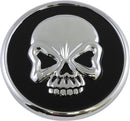 Skull Gas Cap Black / Chrome For Harley Davidson FLD 1690 2012-2013