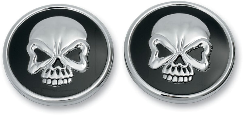 Skull Gas Cap Black / Chrome 84-96