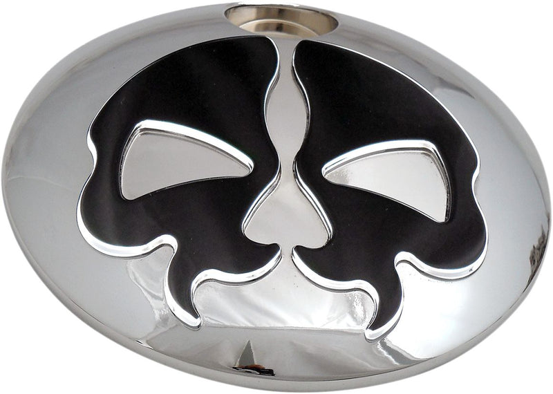 Split Skull Fuel Door Chrome