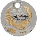 Door Fuel Cover Gold / Chrome