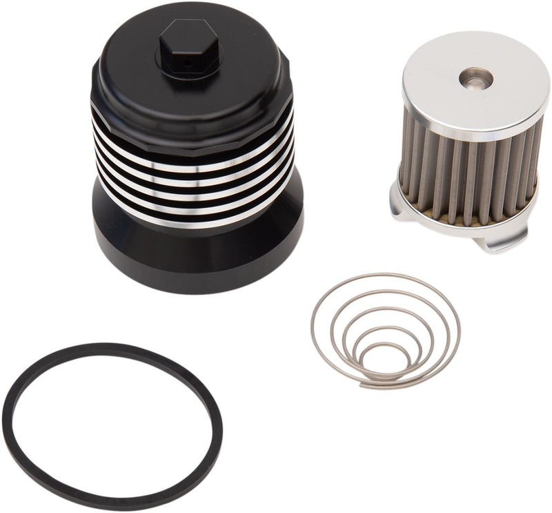 Flo Oil Filter Aluminium / Black