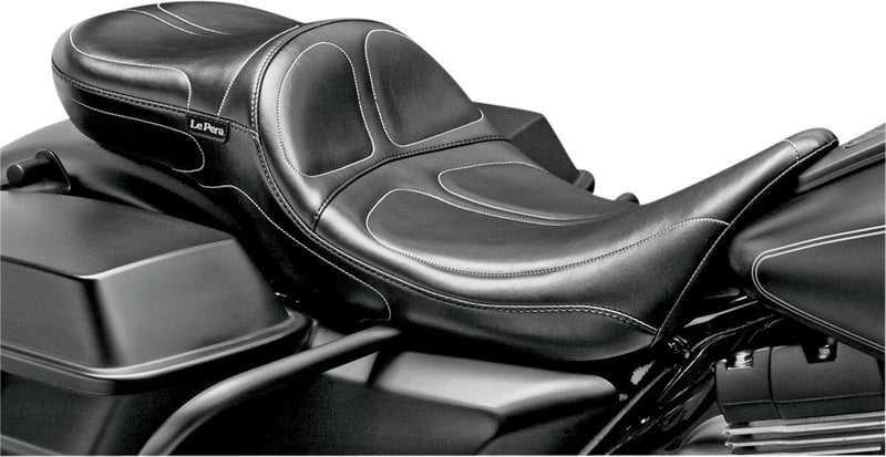 Maverick Daddy Long Legs One-Piece Stitched Seat Black For Harley Davidson FLHR 1750 ABS 2021-2022