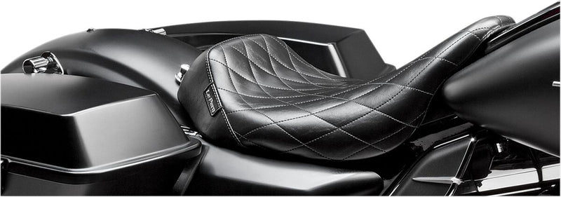 Bare Bones Solo Seat Diamond Stitch Black For Harley Davidson FLHR 1750 ABS 2021-2022