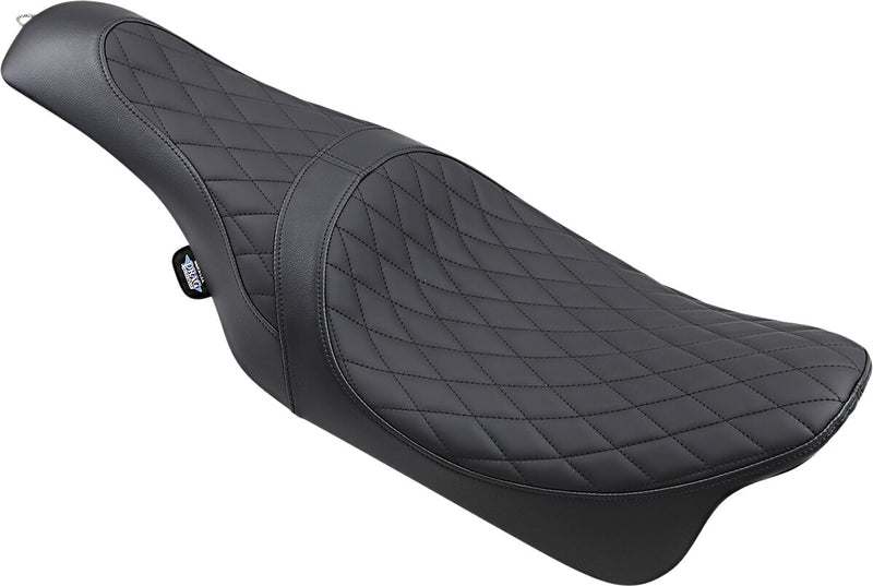 Caballero 2-Up Vinyl Seat Diamond Black For Harley Davidson FLHR 1584 2008