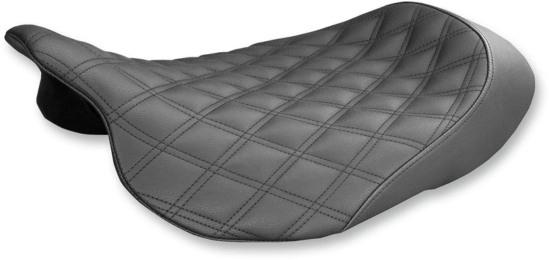 Renegade Lattice Stitch Solo Seat Black For Harley Davidson FLHR 1750 ABS 2021-2022