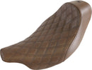 Renegade Lattice Stitch Solo Seat Brown For Harley Davidson FLHR 1750 ABS 2021-2022