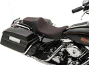 Predator 3 Seat Double Diamond Black / Red For Harley Davidson FLHR 1340 1997-1998