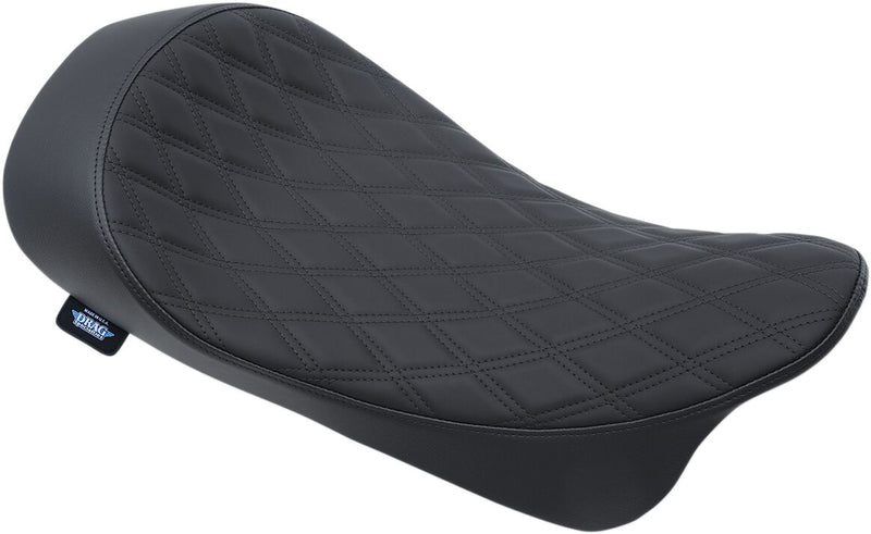 EZ-ON Mount Low-Profile Solo Seat Double Diamond Black For Harley Davidson FLHR 1750 2017-2019