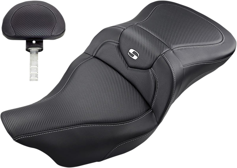 Road Sofa Carbon Fiber Seat Black For Harley Davidson FLTRXST 1923 ABS 2022-2023