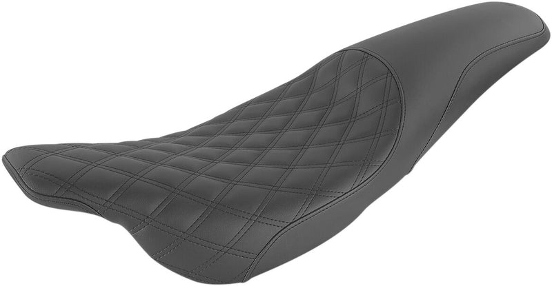 Profiler Lattice Stitch Seat Black For Harley Davidson FLHT 1340 1998