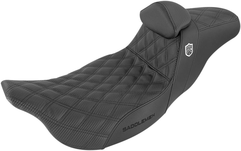 Pro Series SDC Performance Grip Seat Black For Harley Davidson FLHR 1584 2009