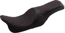Forward Positioned Predator Seat Double Diamond Black / Red