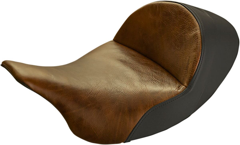 Lariat Low Solo Seat Distressed Brown For Harley Davidson FLHR 1584 2008