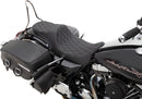 Predator 3 2-Up Seat Double Diamond Black / Silver For Harley Davidson FLHR 1584 2008
