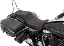 Predator 3 2-Up Seat Double Diamond Black / Red For Harley Davidson FLHR 1584 2008