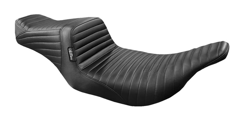 Tailwhip 2-Up Pleated Seat Black For Harley Davidson FLHT 1340 1997-1998