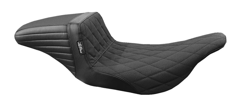 Kickflip 2-Up Double Diamond Seat Black For Harley Davidson FLHT 1340 1997-1998