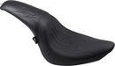 Predator Seat Flame Stitched Black For Harley Davidson FLSTF 1450 2006