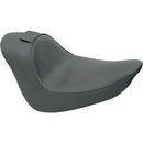 Backrest Compatible Solo Seat Smooth Black For Harley Davidson FLSTF 1450 2006