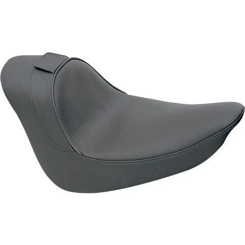 Backrest Compatible Solo Seat Smooth Black For Harley Davidson FLSTF 1450 2006