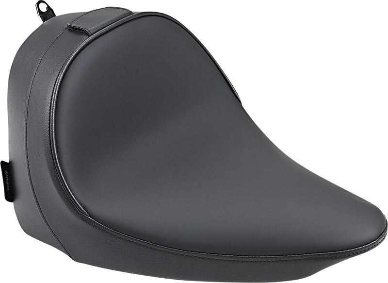 Backrest Compatible Solo Seat Smooth Black For Harley Davidson FLS 1690 2012-2016