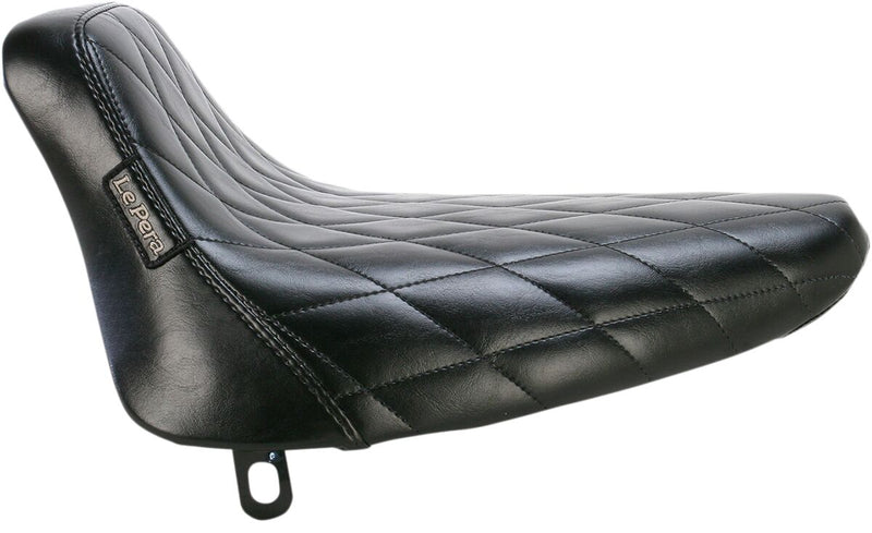 Bare Bones Seat Diamond Stitch Black For Harley Davidson FLST 1340 1987-1990