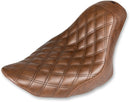 Renegade Lattice Stitch Solo Seat Brown For Harley Davidson FLSTF 1584 2007-2010