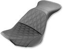 Explorer Lattice Stitch Seat Black For Harley Davidson FLSTN 1584 2007-2011