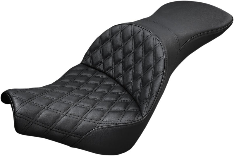 Explorer Lattice Stitch Seat Black For Harley Davidson FXBBS 1868 ABS 2022-2023