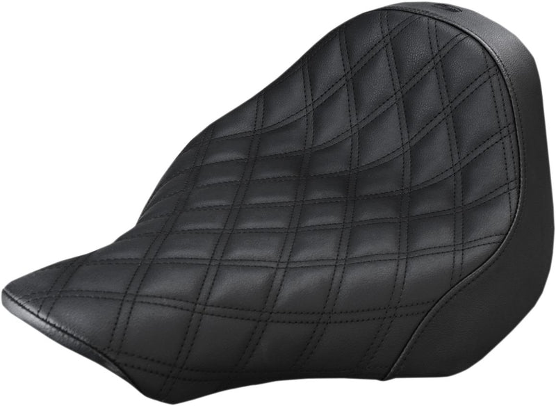 Renegade Lattice Stitch Solo Seat Black For Harley Davidson FXSB 1690 2013