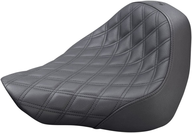 Renegade Lattice Stitch Solo Seat Black For Harley Davidson FLFB 1750 ABS 2018-2020