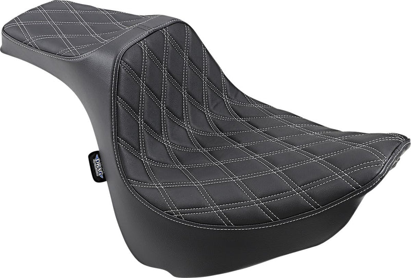 Predator 3 Seat Double Diamond Black / Silver For Harley Davidson FXFB 1750 ABS 2018