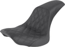 Profiler Lattice Stitch Seat Black For Harley Davidson FLSTC 1450 2006