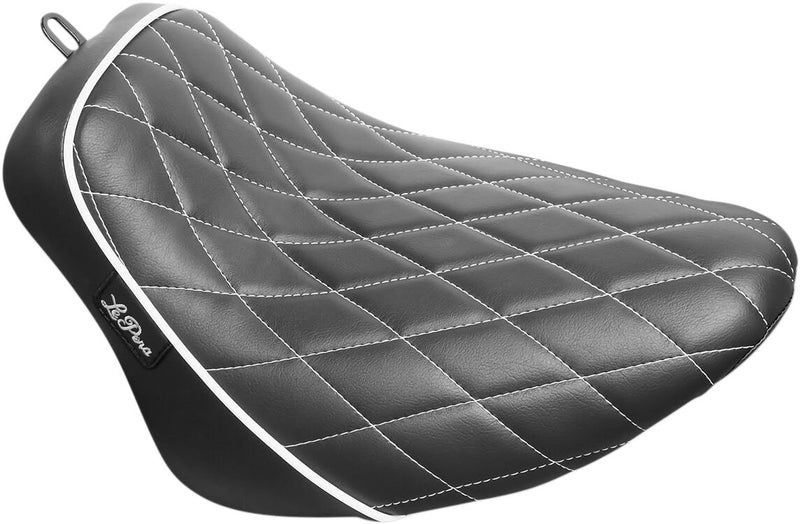 Bare Bones Solo Seat White Diamond For Harley Davidson FLDE 1750 ABS 2018-2020