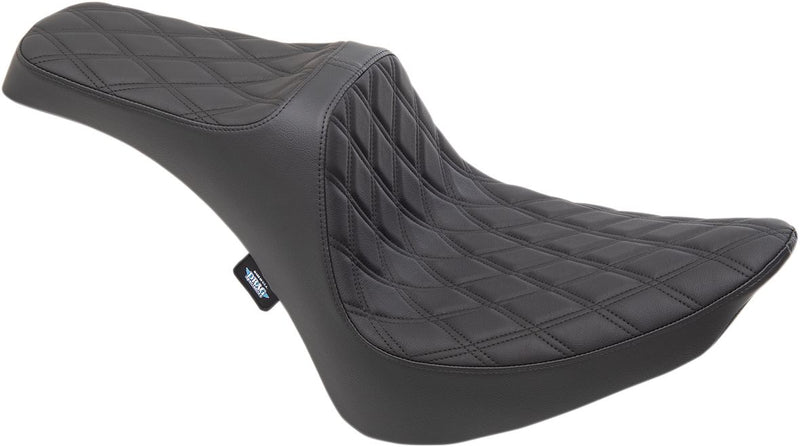 Predator 3 Seat Double Diamond Black For Harley Davidson FLST 1340 1986