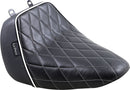Bare Bones Solo White Diamond Stitch Seat Black
